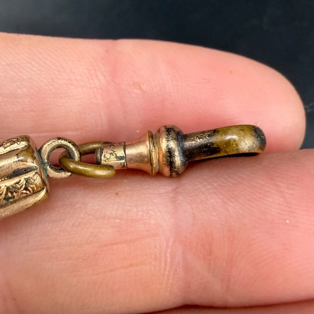 Vintage Dog Clip Watch Fob Attachment Gold Filled